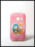 Capa para Celular Samsung Galaxy Y- Pinguim Rosa