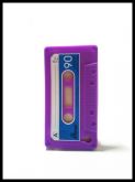 Capa para Iphone 4-Fita K7 Retro-Roxa