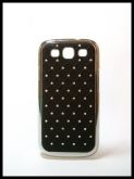 Capa para Celular Samsung Galaxy s3-strass e lateral cromada
