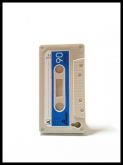 Capa para Iphone 4-Fita K7 Retro-Branca