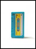 Capa para Iphone 4-Fita K7 Retro-Azul Claro