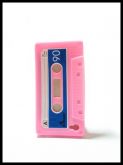 Capa para Iphone 4-Fita K7 Retro-Rosa Claro