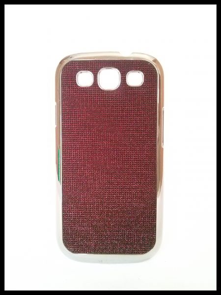 Capa para Celular Samsung Galaxy s3-Vermelha C/ Glitter