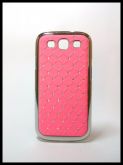 Capa para Celular Samsung Galaxy s3-strass e lateral cromada